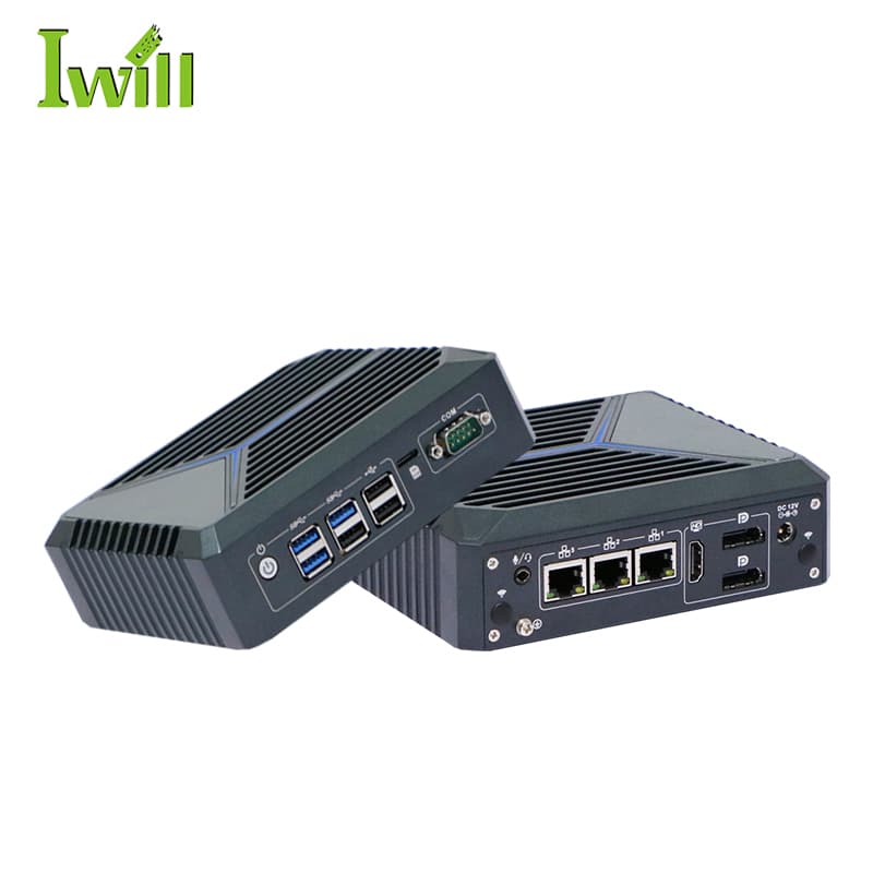 IWILL Nano-N1121 безвентилаторен firewall мини компютър с 3× 2.5G Intel LAN